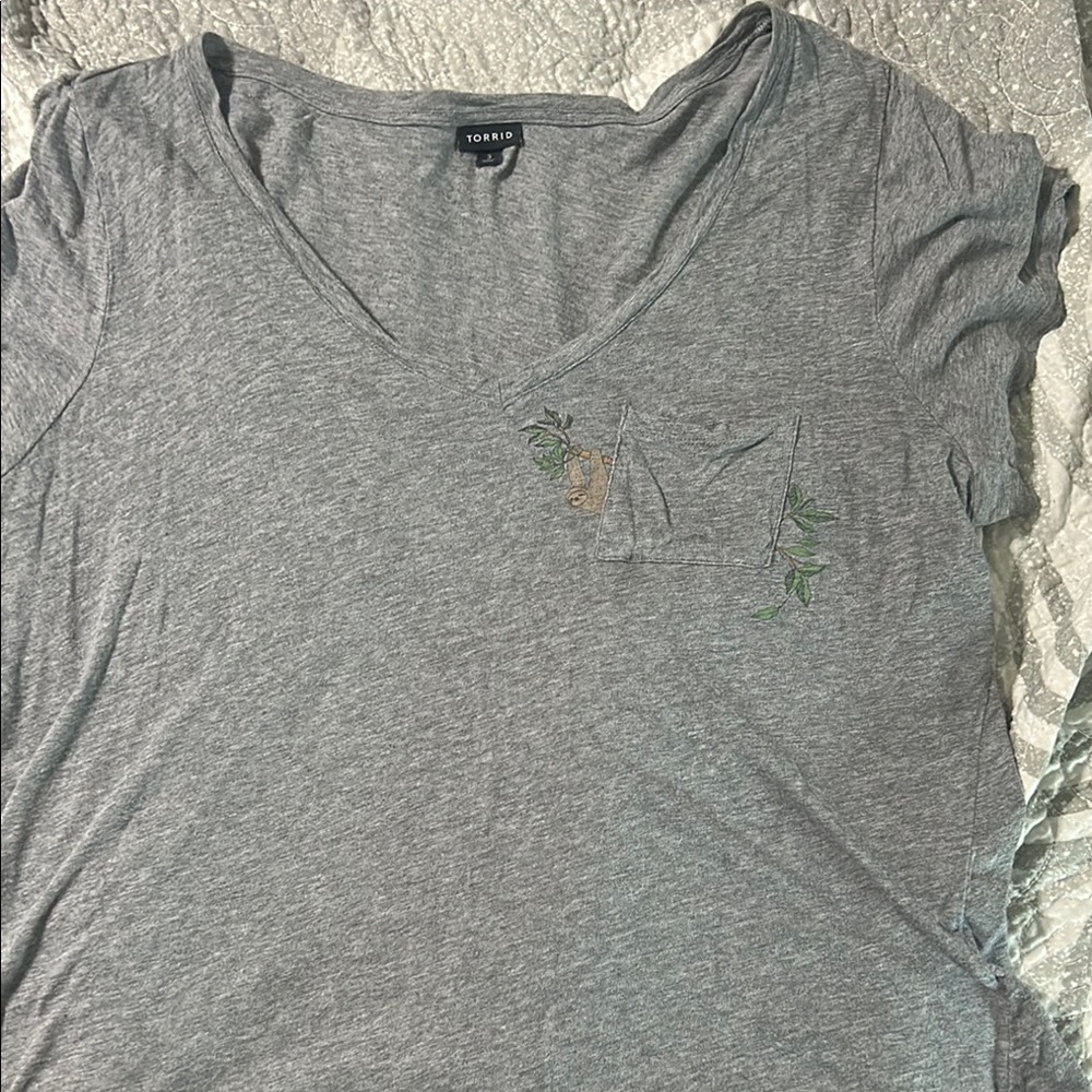 Torrid Gray sloth 🦥 Relaxed Short Sleeve Tee